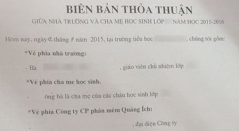 Lạm thu đầu năm học: Muôn “chiêu” đóng góp kiểu...thoả thuận! - 2 Lạm thu đầu năm học: Muôn “chiêu” đóng góp kiểu...thoả thuận! - 2