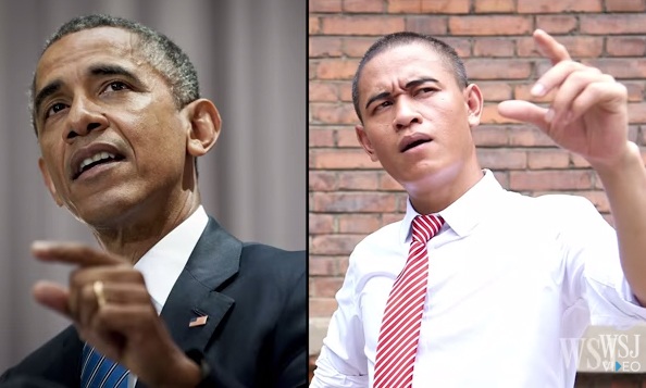 
Xiao đã trở nên nổi tiếng tại Trung Quốc nhờ có diện mạo giống vị Tổng thống 44 của nước Mỹ (Ảnh: WSJ)
