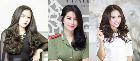 Salon tóc Hải Bún - Thương hiệu được tạo dựng từ niềm tin của khách hàng - 3
Salon Hải Bún là nơi được rất nhiều các Sao trong showbiz Việt tin tưởng gửi gắm mái tóc. Từ trái qua: Ca sỹ Mỹ Dung, Diễn viên Huyền Trang, MC Vân Hugo.