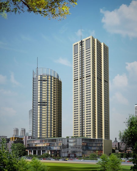 Tập đoàn FLC khởi công dự án tháp đôi 265 Cầu Giấy - 3 Phối cảnh dự án Tháp đôi FLC Twin Towers – 265 Cầu Giấy