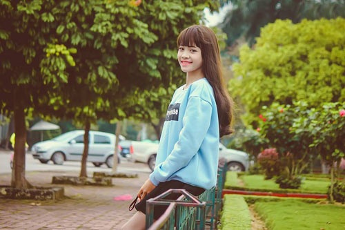 Ngỡ ngàng trước vẻ "xinh đẹp" của nam sinh Bắc Giang - 8 
Tiến Đạt có sở thích đặc biệt là giả gái