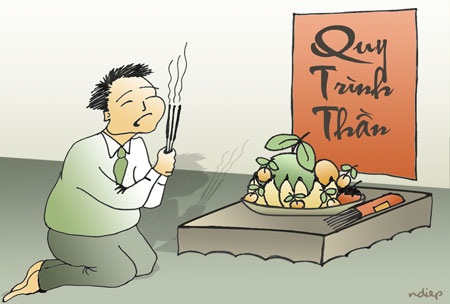 Thời nay cần vị thần nào? - 1 Minh họa: Ngọc Diệp