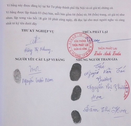 
Vi bằng xác định chủ sở hữu của thửa đất số 75 là của ông Nguyễn Văn Tác và ông Tác chưa bao giờ bán thửa đất cho ai.
