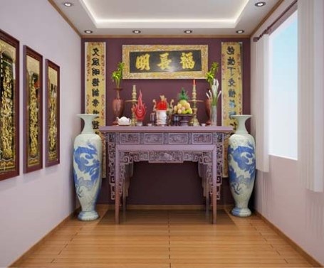 Những nguyên tắc căn bản trong không gian thờ cúng của người Việt - 1 Những nguyên tắc căn bản trong không gian thờ cúng của người Việt - 1