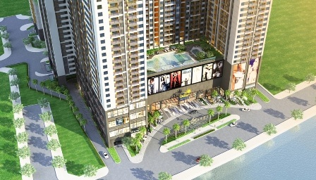 Dự án nằm trên trục đường chính bến Vân Đồn, cách quận 1 TPHCM chỉ con kênh Bến Nghé - Tàu Hủ