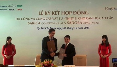 Thị trường bất động sản liên tiếp lập… “kỷ lục” - 3
Công ty Đại Quang Minh “bắt tay” với 8 đối tác cung cấp thiết bị, vật tư
