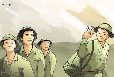 Gửi bạn bè làm xong nghĩa vụ - 1
(Minh họa: Ngọc Diệp)