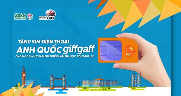 Tặng sim điện thoại Anh Quốc GiffGaff cho học sinh dự Triển lãm Du học Anh Quốc eduFairUK - 1 Tặng sim điện thoại Anh Quốc GiffGaff cho học sinh dự Triển lãm Du học Anh Quốc eduFairUK - 1