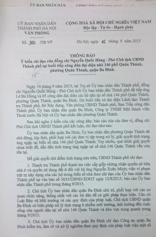 Đi ngược lòng dân, bất chấp Phó chủ tịch chỉ đạo, quận Ba Đình “thúc” xây cống mới - 1