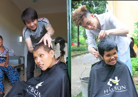 Salon tóc Hải Bún - Thương hiệu được tạo dựng từ niềm tin của khách hàng - 5
Những hình ảnh bình dị mà bạn sẽ dễ dàng bắt gặp trong các chuyến thiện nguyện của salon Hải Bún