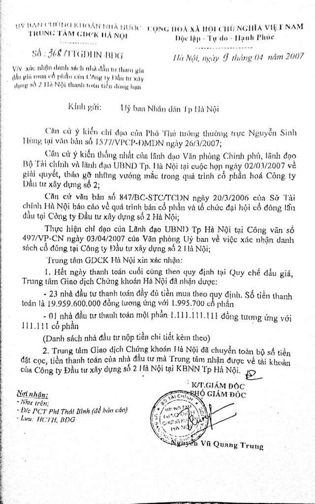 Bạn đọc Dân trí bày tỏ sự quan tâm đặc biệt vụ cổ phần hoá “vịt trời” tại HACINCO - 3 Bạn đọc Dân trí bày tỏ sự quan tâm đặc biệt vụ cổ phần hoá “vịt trời” tại HACINCO - 3
