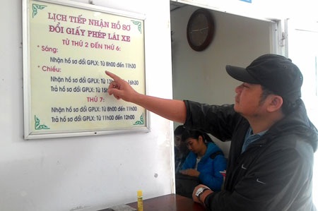 Xem quy trình cấp GPLX quốc tế lưu hành trên 85 nước - 2 Lịch tiếp nhận hồ sơ cấp GPLX tại Tổng cục đường bộ là từ thứ 2 đến thứ 6 hàng tuần
