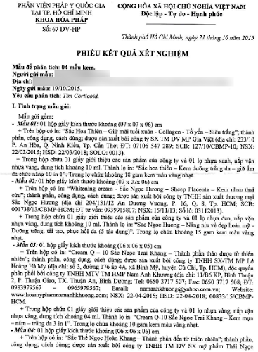 Làm đẹp đón tết, coi chừng “hết xuân” vì mỹ phẩm rởm - 2 Làm đẹp đón tết, coi chừng “hết xuân” vì mỹ phẩm rởm - 2