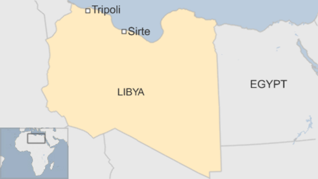 Libya giành lại cảng chiến lược từ phiến quân IS - 2
Bản đồ mô phỏng địa điểm của thành phố Sirte (Đồ họa: BBC)