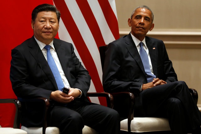 Tổng thống Obama lên tiếng về sự cố an ninh ở sân bay Trung Quốc - 1
Tổng thống Obama và Chủ tịch Tập Cận Bình tại Hàng Châu, Trung Quốc (Ảnh: Reuters)