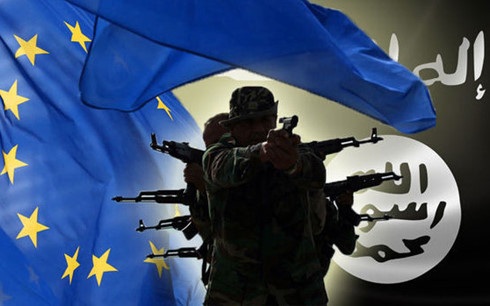 EU đang loay hoay với chiến lược chống khủng bố? - 1 EU đối đầu với khủng bố Hồi giáo cực đoan. Ảnh: Express.co.uk.