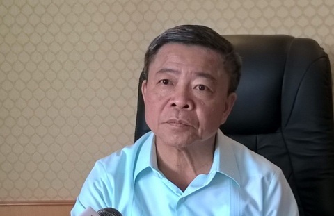 Ông Võ Kim Cự chính thức thông tin việc cấp phép cho Formosa - 1 Ông Võ Kim Cự trao đổi với báo chí ngày 24/7 - ảnh: Tuấn Nghĩa