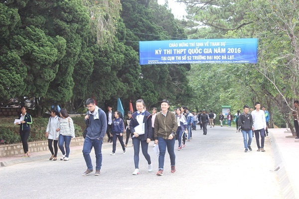 
Cụm thi số 52 trường Đại học Đà Lạt có 1 thí sinh bị đình chỉ
