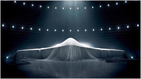 Máy bay ném bom chiến lược nào sẽ ngự trị thế giới? - 1 Hình ảnh máy bay ném bom mới do Northrop Grumman công bố (Northrop Grumman)