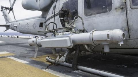 Mỹ dùng tác chiến điện tử cho trực thăng Đại Tây Dương - 1 Intrepid Tiger II được lắp đặt trên trực thăng UH-1Y. Ảnh: IHS Janes 360