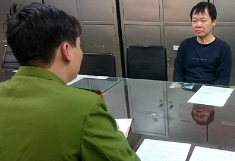 Lập trang web "Giấy khám sức khỏe Hà Nội" mua bán giấy tờ giả - 1 Đào Đức Hải tại cơ quan điều tra.