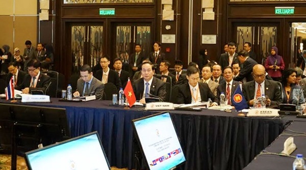 Công an Việt Nam và những chuyên án "săn" tội phạm ngoại - 1 Bộ trưởng Trần Đại Quang tại Hội nghị cấp Bộ trưởng các nước ASEAN +3 về phòng, chống tội phạm xuyên quốc gia lần thứ 7. (9-2015).