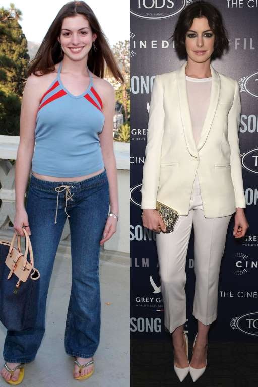 Điểm mặt những sao "lột xác" ấn tượng - 10
Anne Hathaway lột xác từ hình ành một ngôi sao tuổi teen thành một quý cô sành điệu và thanh lịch.