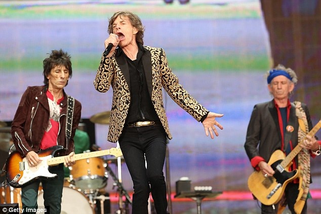 
Mick Jagger phong độ trên sân khấu ca nhạc
