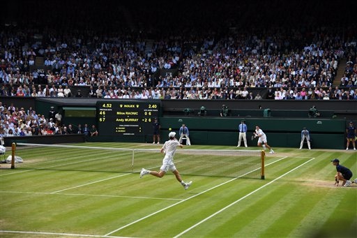Những khoảnh khắc tuyệt vời của Murray ở chung kết Wimbledon 2016 - 4
Tình huống Murray lên lưới