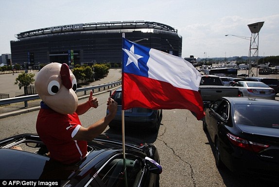 
... và Chile đã sẵn sàng cho trận đấu
