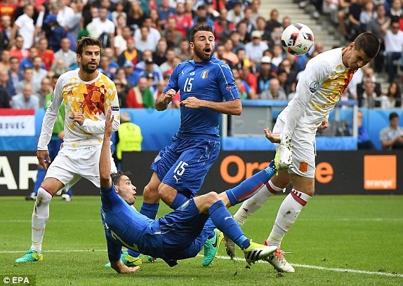 Bỉ - Tây Ban Nha: Tìm lại danh dự - 1
Tây Ban Nha bị loại ở vòng 1/8 Euro 2016 dưới tay Italia