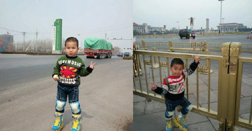 Cha dẫn con 4 tuổi trượt patin 540km để... dạy cách sống - 2 Cha dẫn con 4 tuổi trượt patin 540km để... dạy cách sống - 2