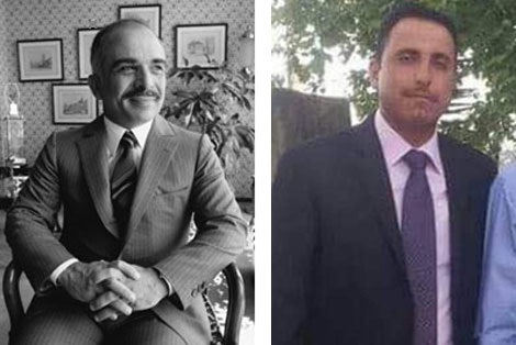 Sĩ quan Tình báo Jordan buôn lậu vũ khí do CIA cung cấp cho phe nổi dậy ở Syria - 2 Vua Hussein (năm 1980, ảnh trái) và Đại tá Anwar Abu Zaid.