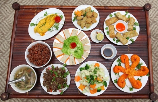 Những mâm cỗ chay tiền triệu cúng Rằm - 2 Những mâm cỗ chay tiền triệu cúng Rằm - 2