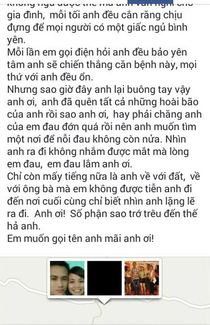 Vụ trường có 102 học sinh bỏ học: Thầy giáo tố cáo đã mất - 2 Lời chia sẻ của em gái anh Thành trên mạng xã hội.