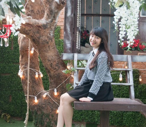 
Hoài Thương ngoài đời là cô gái xinh đẹp, dễ mến. (Ảnh: NVCC)
