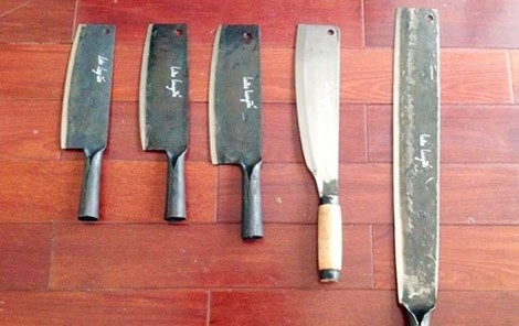 Bí ẩn làng nghề 'rèn dao bằng mắt' nơi miền sơn cước - 3 Sản phẩm dao, búa… của người Nùng An ở Phúc Sen trở thành một thương hiệu nức tiếng.