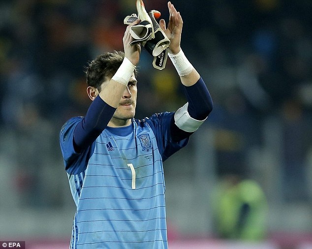 Tây Ban Nha hòa thất vọng trong ngày Casillas lập kỷ lục - 1 Iker Casillas đã có hơn 700 phút giữ sạch lưới khi thi đấu cho đội tuyển quốc gia