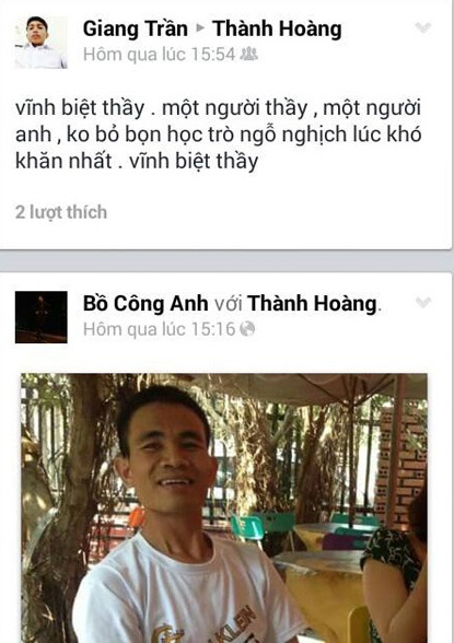 Vụ trường có 102 học sinh bỏ học: Thầy giáo tố cáo đã mất - 3
Học sinh của thầy Thành chia sẻ trước sự ra đi của người thầy yêu quý.