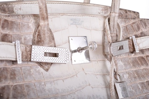 Chiêm ngưỡng chiếc túi Hermes Birkin đắt nhất hành tinh, giá 6,7 tỷ đồng - 4
Được làm từ da cá sấu ở sông Nile và phần cứng được mạ vàng trắng 18-karat và đính kèm hơn 240 viên kim cương.