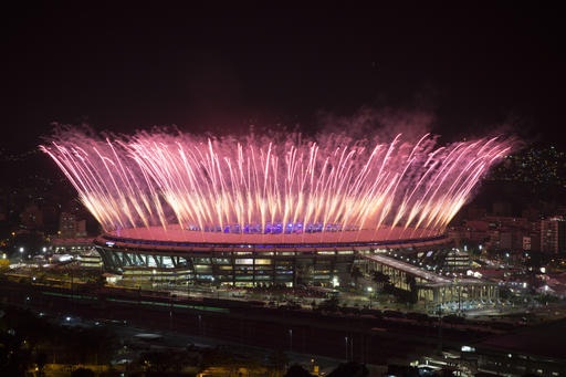 Lễ khai mạc Olympic 2016: Rực rỡ sắc màu, ánh sáng - 54 Lễ khai mạc Olympic 2016: Rực rỡ sắc màu, ánh sáng - 54