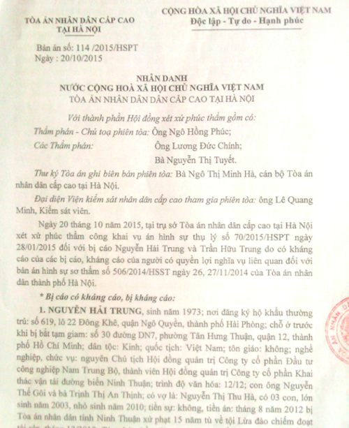 Hà Nội: Hai cấp Toà tuyên, bản án vẫn không được thực thi - 1