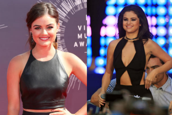 Những cặp sao giống nhau như “giọt nước” - 7
Lucy Hale (trái) và Selena Gomez