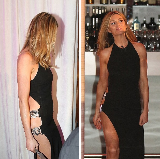 Choáng trước màn khoe chân với váy hở không nội y của siêu mẫu Anh - 2
Abbey chọn một chiếc váy rất gợi cảm nhưng vẫn vô cùng thanh lịch cho sự kiện này. Chiếc váy bất đối xứng với phần khoét trên hông giúp siêu mẫu hai con khoe những đường cong nóng bỏng của cơ thể.