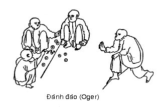 Tết của tuổi thơ tôi - 1
Chơi đánh đáo (tranh dân gian)