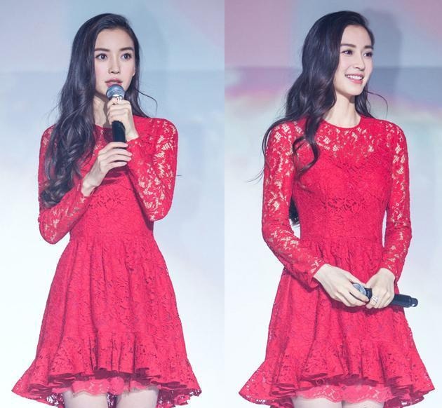 
Angelababy xinh đẹp và cuốn hút trên sân khấu khi được trang điểm và chăm sóc cẩn thận.
