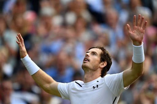 Murray 3-0 Berdych: Chiến thắng xứng đáng - 1
Niềm vui chiến thắng của Murray