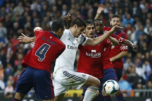 
Osasuna luôn thua đậm khi đối đầu Real Madrid
