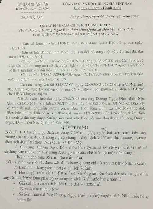 Bắc Giang: Mang đất của dân “biếu” doanh nghiệp, chủ tịch huyện phạm luật thế nào? - 3