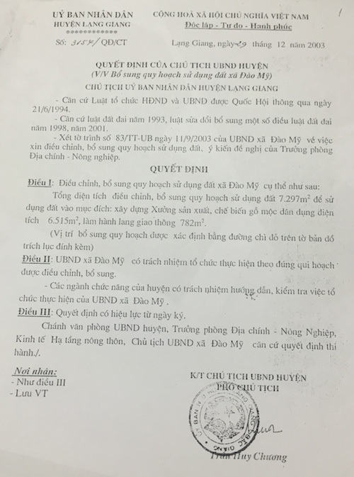 Bắc Giang: “Điểm huyệt” vụ biến đất của dân thành sổ đỏ cho doanh nghiệp - 3